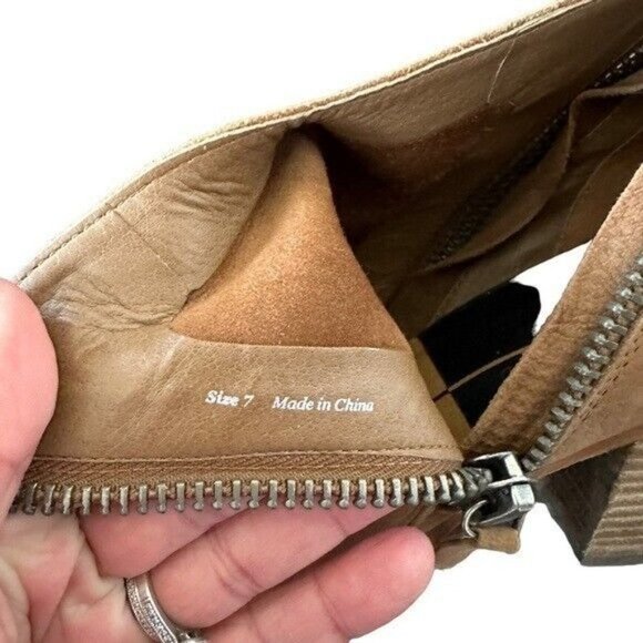 Dolce Vita Jaeger Teak Brown Nubuck Booties Women’s Size 7 - Picture 10 of 11